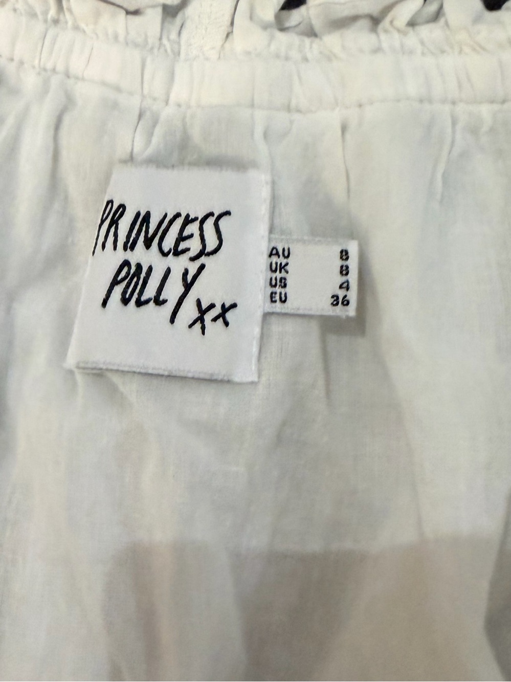 Princess Polly White Ruffle-Neck Lightweight Tank mini dress - Picture 5 of 5